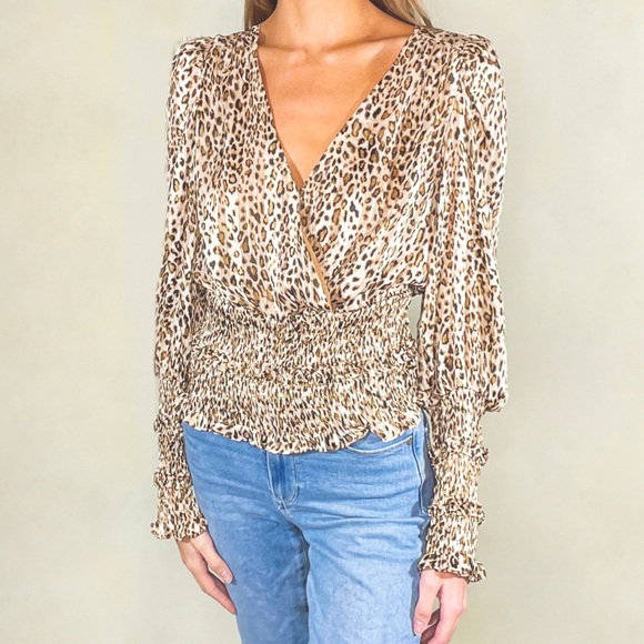 DO+BE Tops - Do+ be  CHEETAH BLOUSE